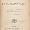 La suggestion mentale... relié avec Variations de la personnalité. De la bibliothèque de Stanislas de Guaita