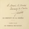 Essais de Sciences Maudites. Le Serpent de la Genèse. Première septaine. Livre I. Le Temple de Satan