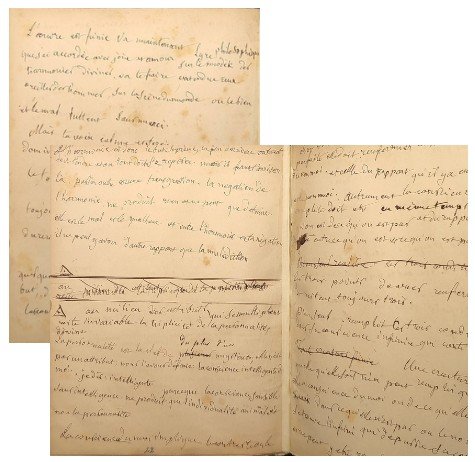 Le manuscrit perdu de la « Deuxième conclusion » des Harmonies de l'Etre,  recherché en vain par Robert Amadou, dont la boucle finale :  « L’œuvre est finie. Va maintenant, lyre philosophique… », est demeurée inédite