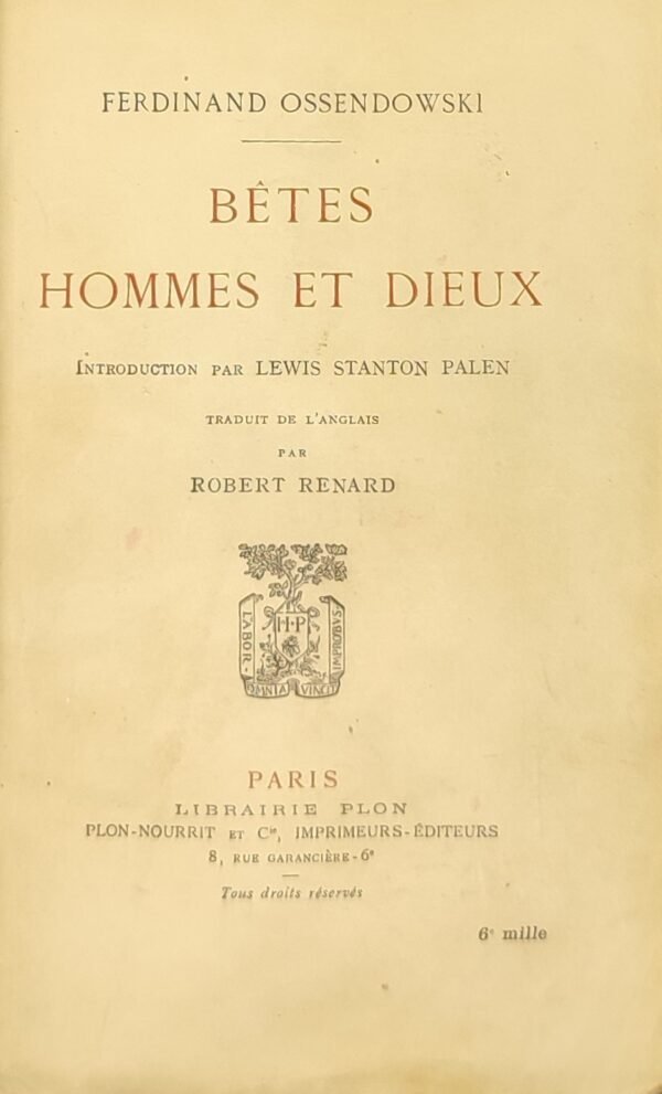 Bêtes, hommes et Dieux