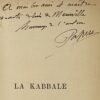 12 13 038 046 2 La Kabbale (Tradition secrète de l’Occident). Résumé méthodique. Envoi autographe signé de Papus à Louis de Meurville