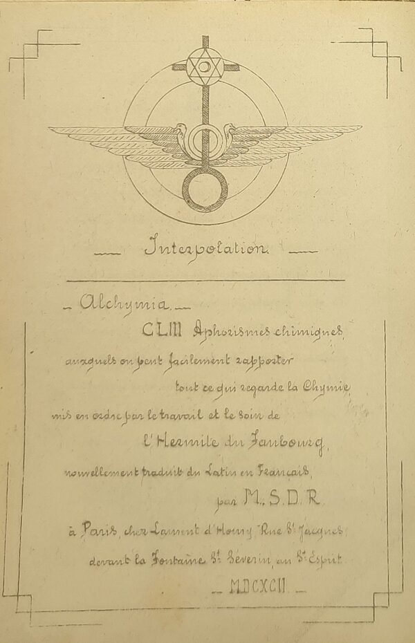 Le Savoir d'Astaroth... Doctrine secrète autocopiée du père de la Cosmosophie, S. U. ZANNE  Exemplaire n° II, envoi autographe signé à son disciple Léon Marlet