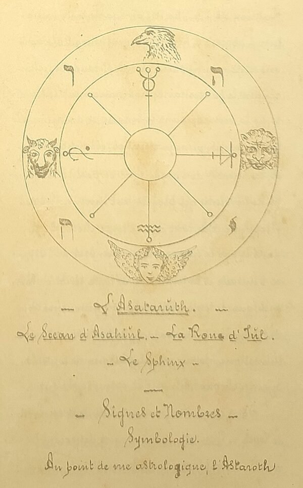 Le Savoir d'Astaroth... Doctrine secrète autocopiée du père de la Cosmosophie, S. U. ZANNE  Exemplaire n° II, envoi autographe signé à son disciple Léon Marlet