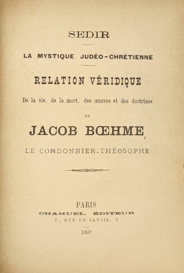SEDIR – STRINDBERG - FABRE DES ESSARTS – GIRGOIS : REUNION DE 6 TEXTES RARES