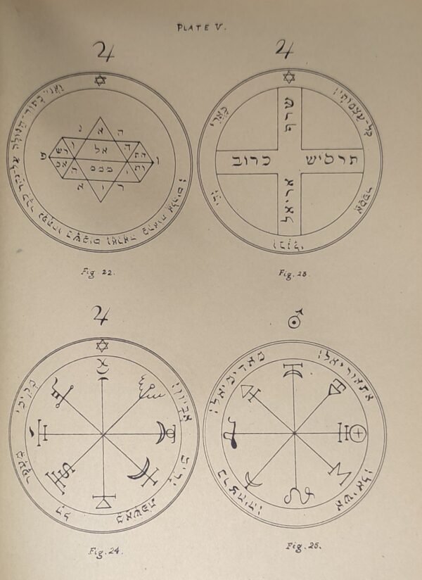 La Clef du Roy Salomon. Traduction française. (Clavivicula Salomonis [sic]). Tiré d’anciens manuscrits du British Museum, de la Bibliothèque Nationale, et de la Bibliothèque de l’Arsenal. Traduit pour la première fois par S. Liddell Mac Gregor Mathers, avec planches