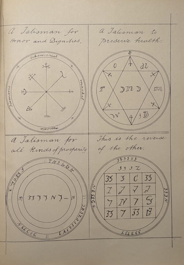 (Tapuscrit) L’Art de la magie talismanique « d’après les ouvrages de Rabbi-Salomon - Agrippa - F. Barret - Raphaël, etc… »