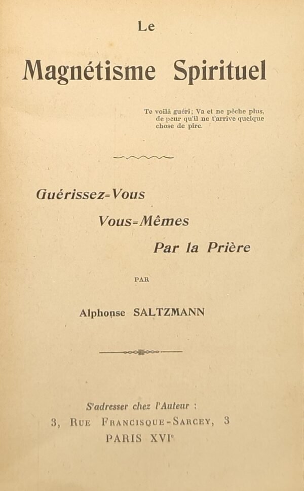 Le magnétisme spirituel