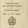 Almanach de Philadelphie, ou Constitutions de Sancho Pança et du Bonhomme Richard. Dédié aux bons citoyens