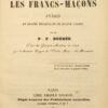Misraïm ou les Francs-Maçons. Poème en quatre époques et en quatre chants. Par l'un des Grands-Maitres ad vitam, 90º et dernier Degré de l’Ordre Μaç ∴ de Misraïm