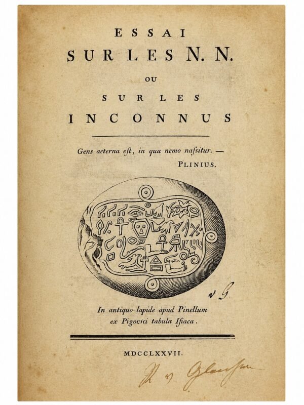 Essai sur les N. N. ou sur les inconnus