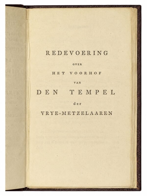 De Nederlandsche Vry-Metzelaars Almanach. Année 1786, puis 1799 à 1841, soit 44 volumes