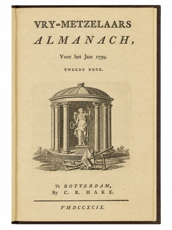De Nederlandsche Vry-Metzelaars Almanach. Année 1786, puis 1799 à 1841, soit 44 volumes