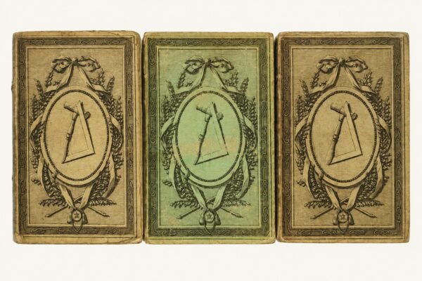 (Almanach de poche pour francs-maçons pour les années 1798, 1799, 1800, 3 premières années, complètes). Jahrbuch der Maurerey Erster, Zweiter und Dritter Band (Annuaire de la maçonnerie, premier, deuxième et troisième volumes)