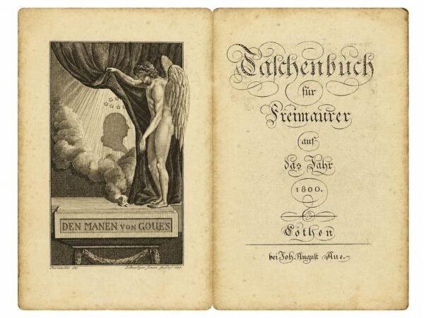 (Almanach de poche pour francs-maçons pour les années 1798, 1799, 1800, 3 premières années, complètes). Jahrbuch der Maurerey Erster, Zweiter und Dritter Band (Annuaire de la maçonnerie, premier, deuxième et troisième volumes)