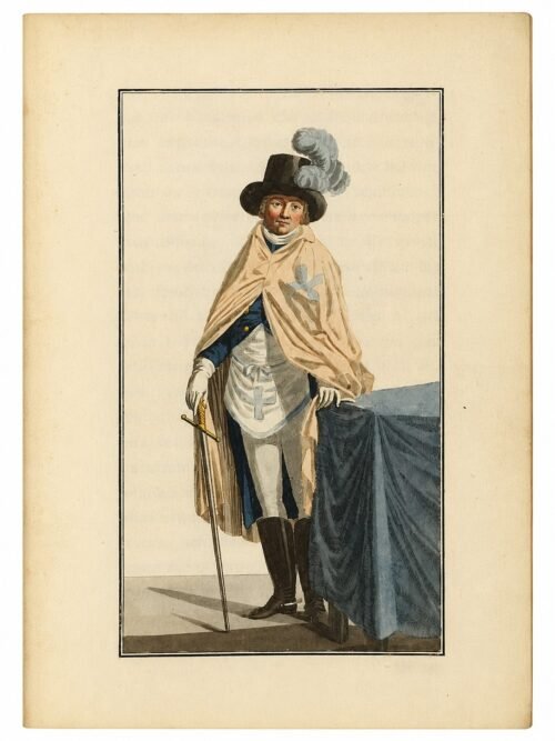 (Almanach de poche pour francs-maçons pour les années 1798, 1799, 1800, 3 premières années, complètes). Jahrbuch der Maurerey Erster, Zweiter und Dritter Band (Annuaire de la maçonnerie, premier, deuxième et troisième volumes)