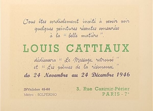 LE MESSAGE RETROUVÉ. Préface de Lanza del Vasto, un portrait photographique de Louis Cattiaux et un ensemble de documents